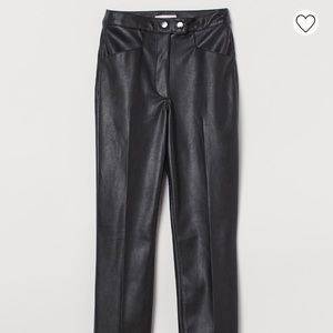 H&M | leather look trouser